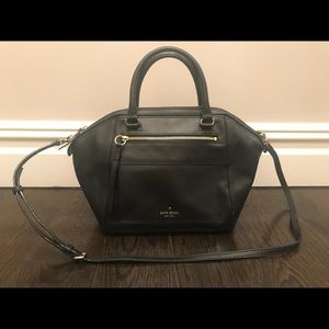 Kate spade satchel handbag with long strap